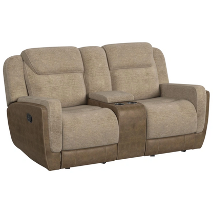 HARRY RANCHO BEIGE GLIDER LOVESEAT