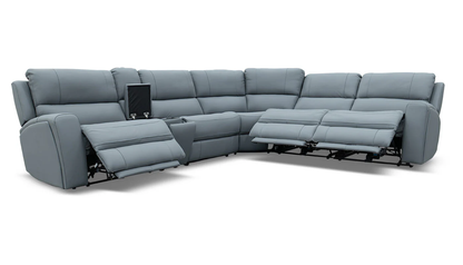 Grayson Blue/Grey 6pc. Sectional