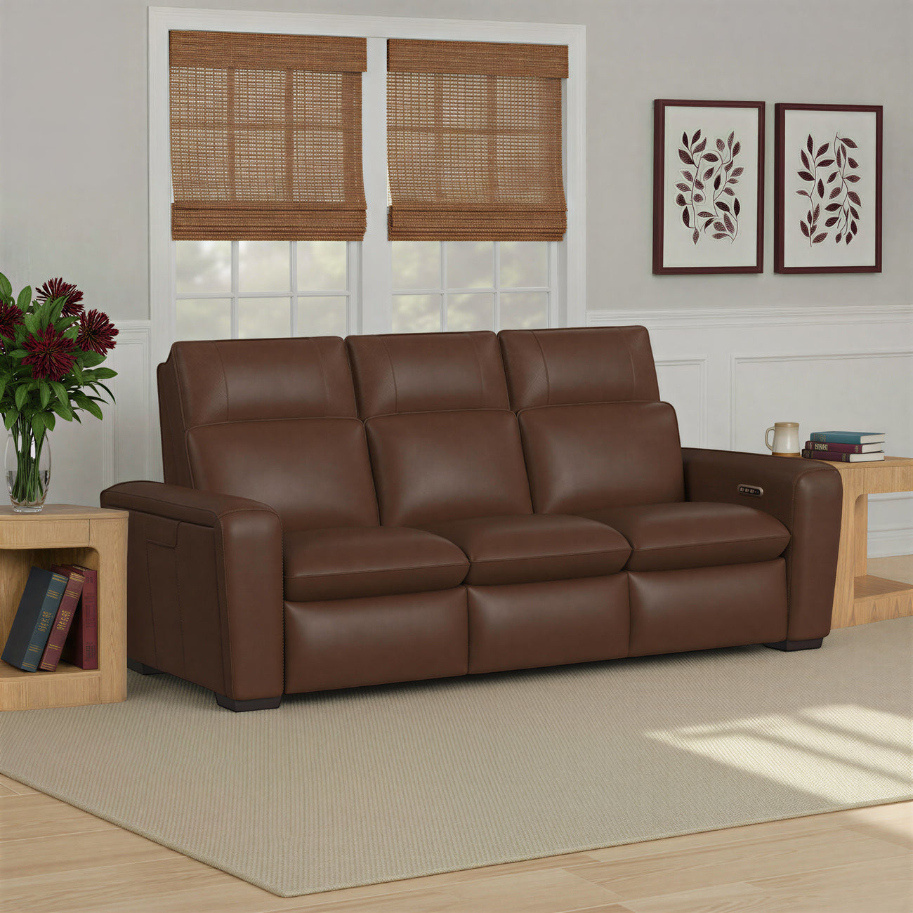 SETH LEATHER POWER RECLINING SOFA