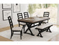 TULLY 6PC DINING SET TBL,4 SC, BENC