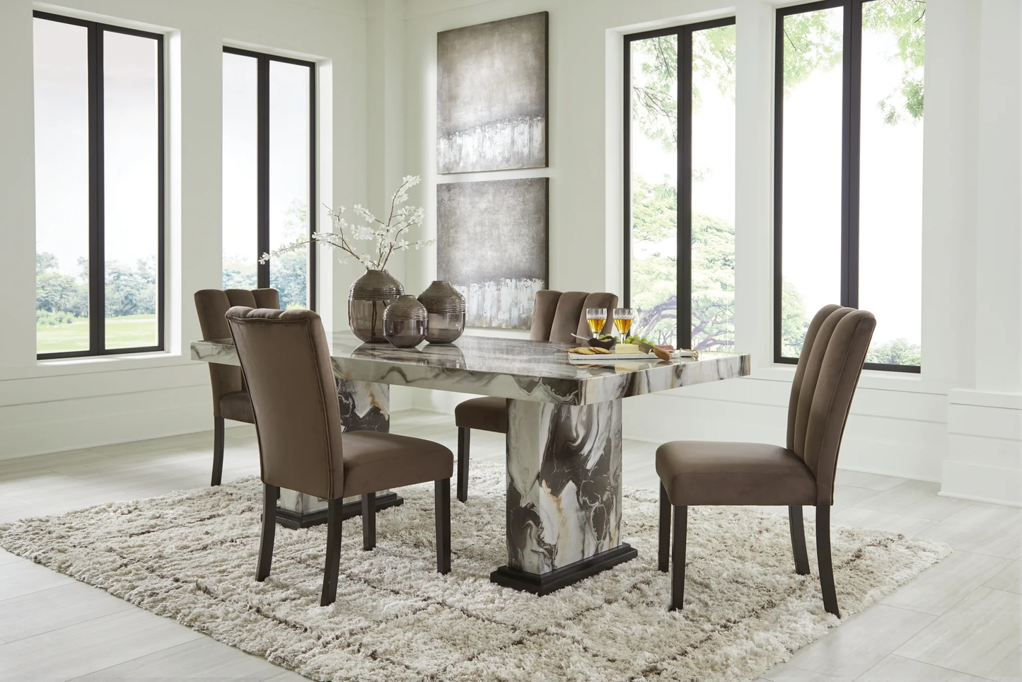 JENNA UPH MOCHA DINING CHAIR
