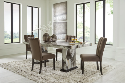 JENNA UPH MOCHA DINING CHAIR