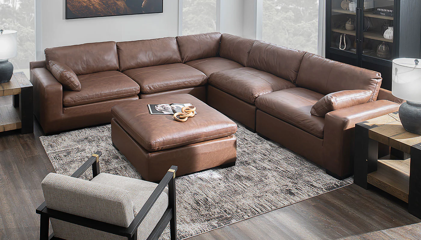 Colin 5pc Sectional & Ottoman