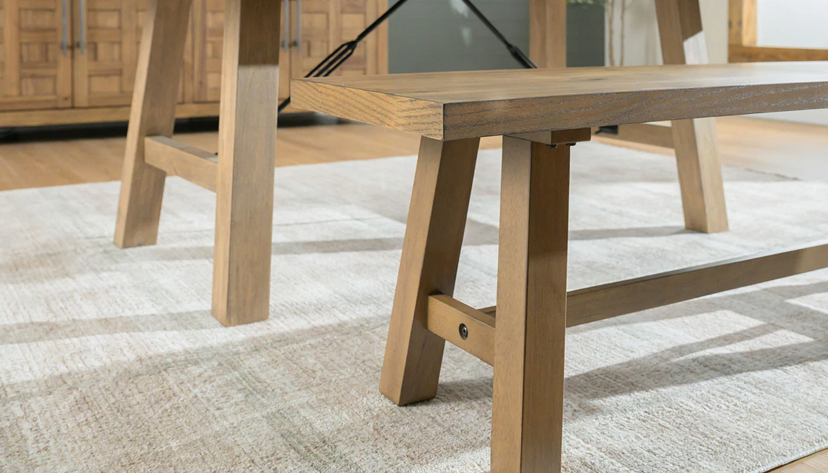 DIXIE LIGHT HICKORY COUNTER BENCH
