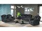 Carly Pebble Black Sofa & Loveseat