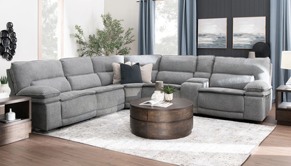 Braxton Dark Grey 6pc. Sectional