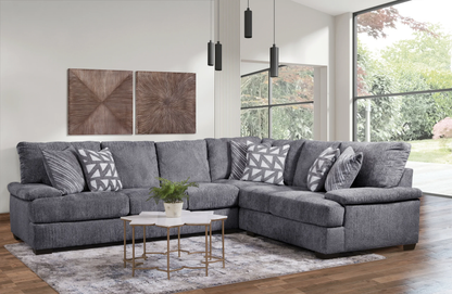 Vegas Charcoal 2pc. Sectional