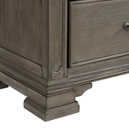 KINGSTON GREY 3 DRW NIGHTSTAND