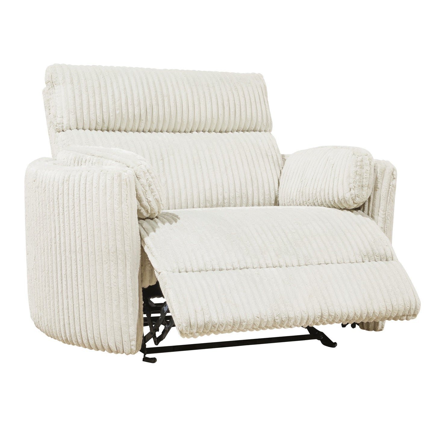 RIVER XL FLUFFY IVORY BARREL CHAIR