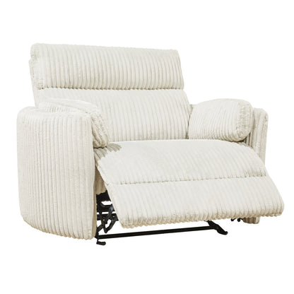 RIVER XL FLUFFY IVORY BARREL CHAIR