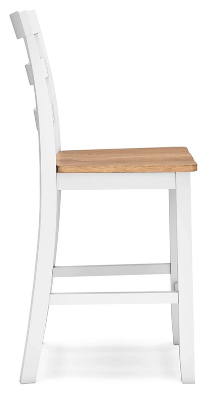 GAVIN 24" BARSTOOL NATURAL/ WHITE