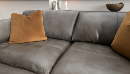 Colin Leather Stone 5pc. Sectional
