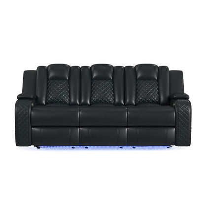 CARLY PEBBLE BLACK SOFA