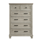 PHOEBE 5 DRAWER TWO-TONE CHEST