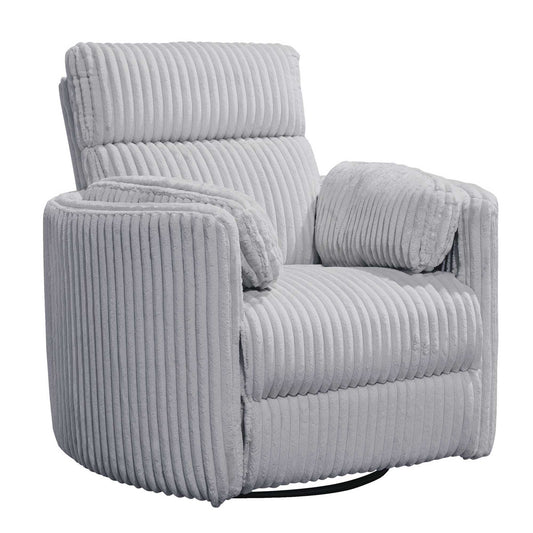 RIVER FLUFFY GREY BARREL CHAIR