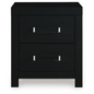 MALIA TWO DRAWER NIGHTSTAND BLACK