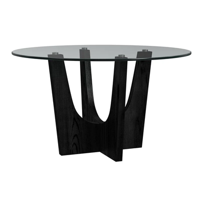OLIVIA ROUND GLASS TABLE