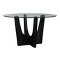 OLIVIA ROUND GLASS TABLE