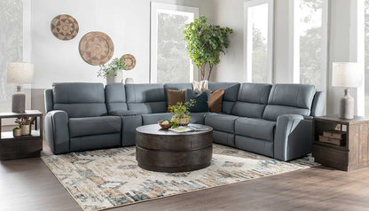 Grayson Blue/Grey 6pc. Sectional