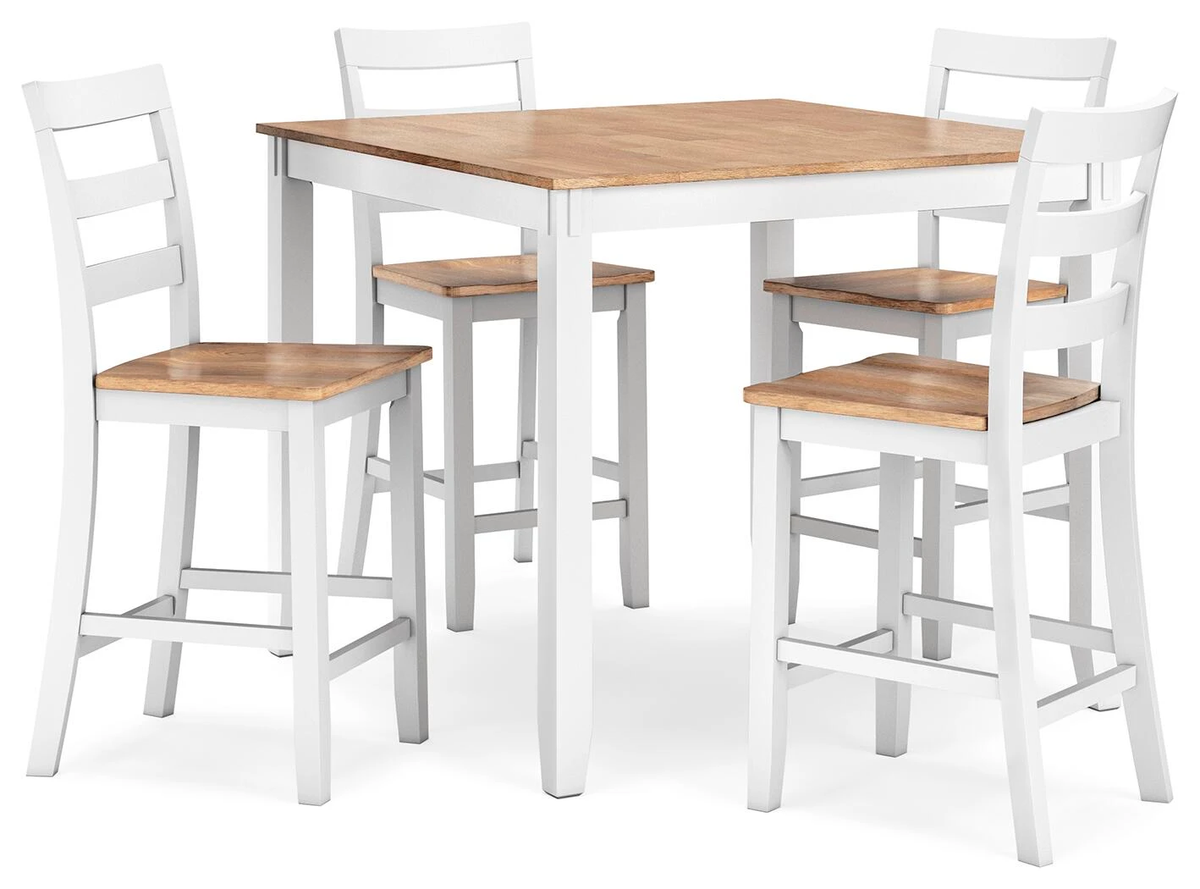 GAVIN 5PC COUNTER TABLE SET NW