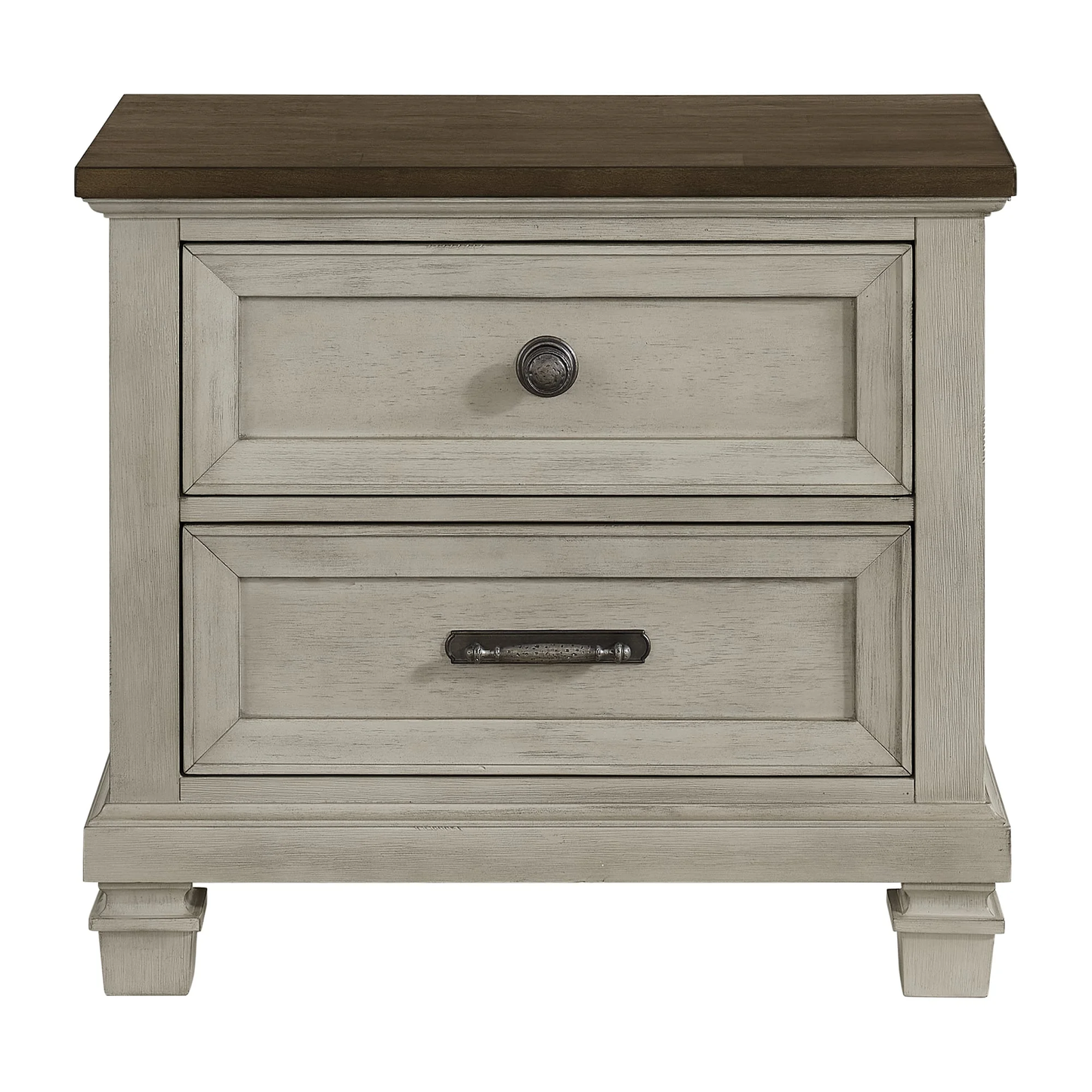 PHOEBE 2DR TWO-TONE NIGHTSTAND USB