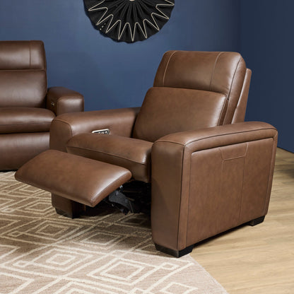 SETH LEATHER POWER RECLINER