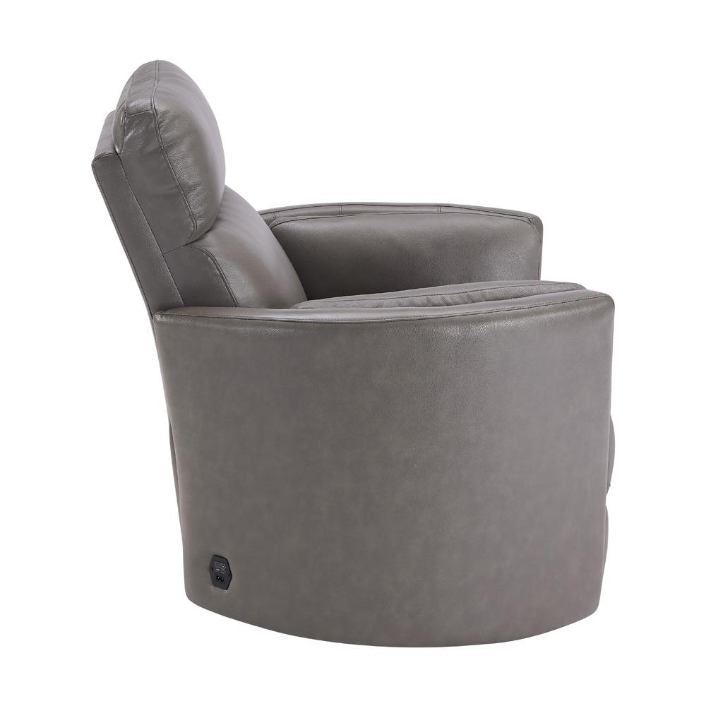 RIVER IVORY LEATHER RECLINER