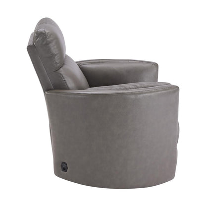 RIVER IVORY LEATHER RECLINER