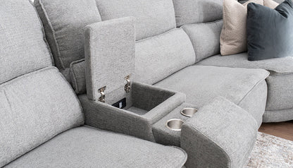 Braxton Dark Grey 6pc. Sectional