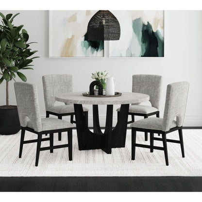 OLIVIA ROUND MARBLE TOP TABLE