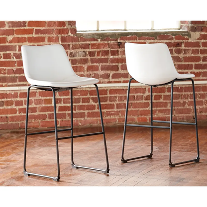 CAYSEN WHITE UPH BARSTOOLS 30"