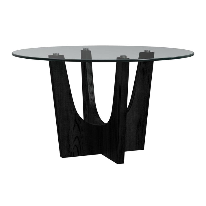 OLIVIA ROUND GLASS TABLE