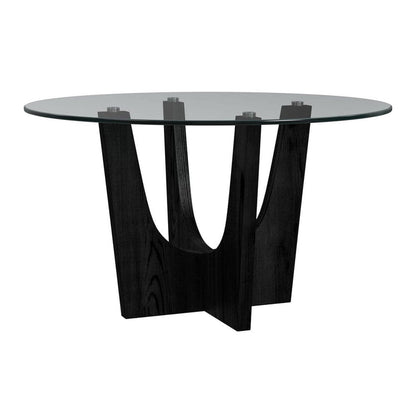 OLIVIA ROUND GLASS TABLE