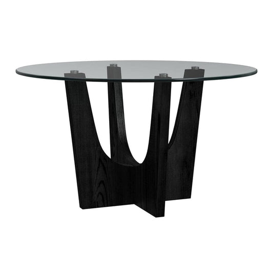 OLIVIA ROUND GLASS TABLE