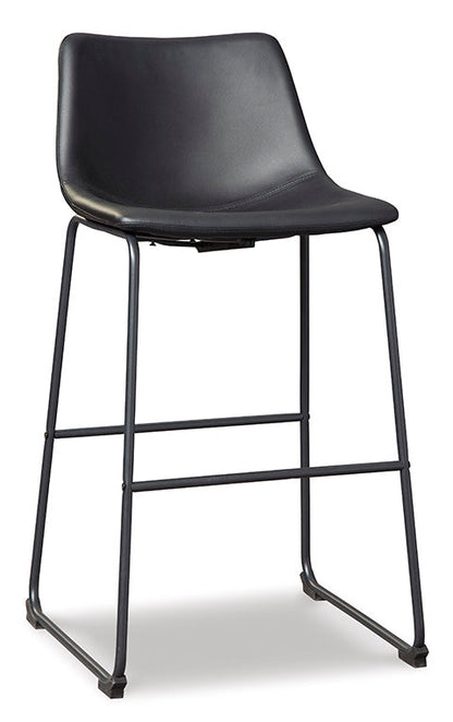 CAYSEN BLACK UPH BARSTOOLS 30"