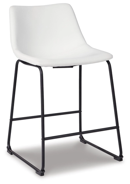 CAYSEN WHITE UPH BARSTOOLS 24"