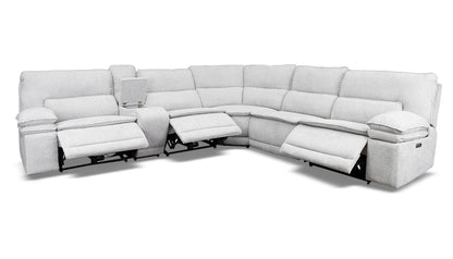 Braxton Light Grey 6pc. Sectional