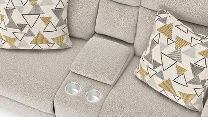 MAYA OATMEAL PWR RECLINING LOVESEAT