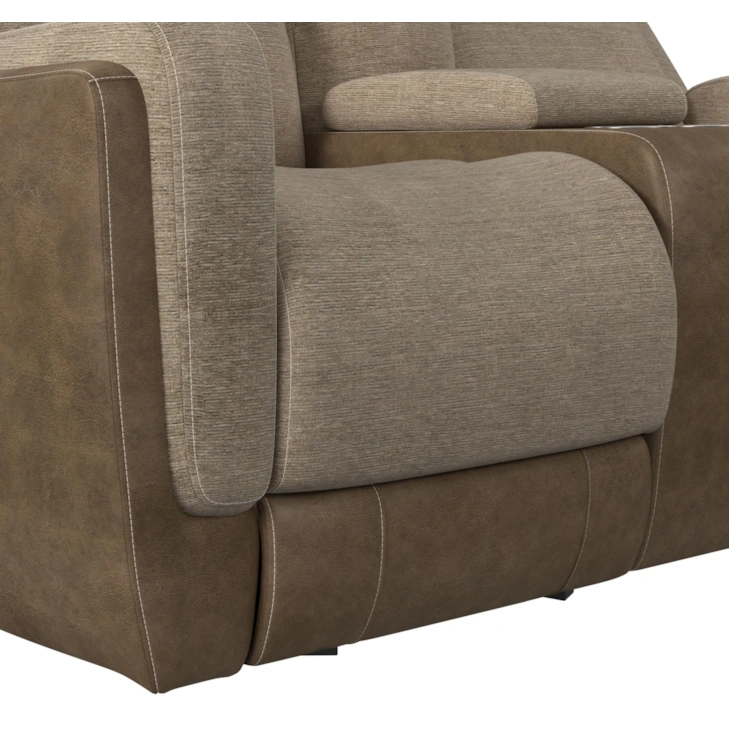 HARRY RANCHO BEIGE GLIDER LOVESEAT