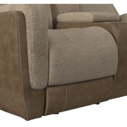 HARRY RANCHO BEIGE GLIDER LOVESEAT
