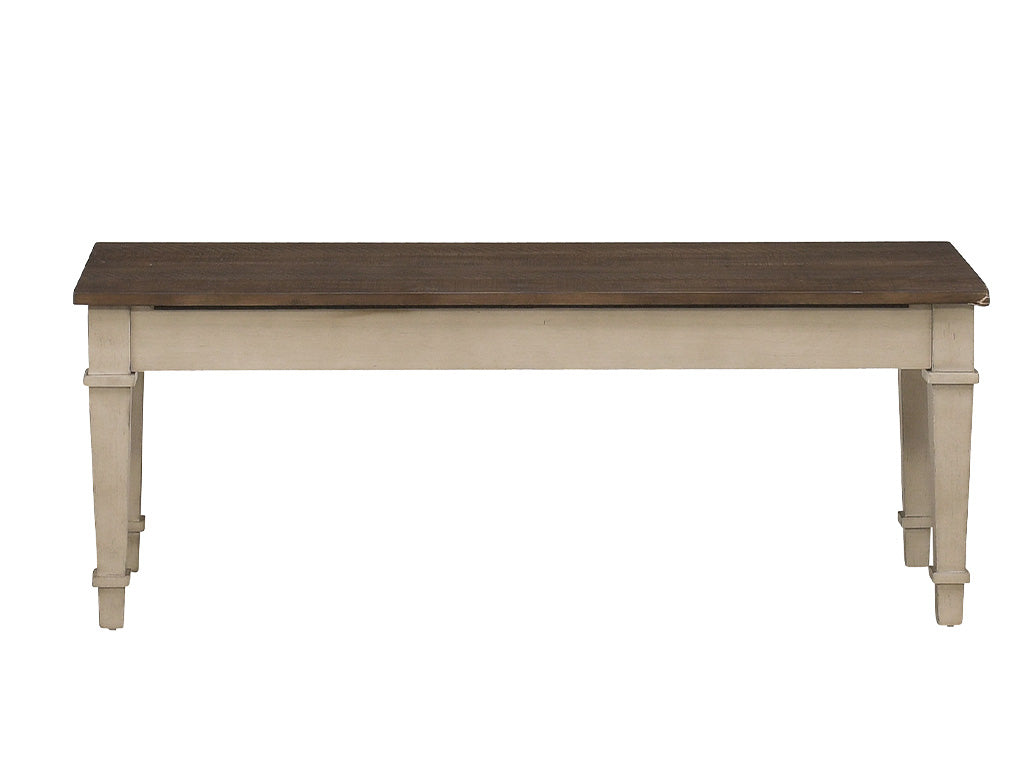PHOEBE TWO TONE DINING BENCH