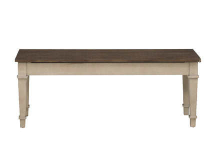 PHOEBE TWO TONE DINING BENCH