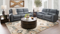 Declan Blue/Grey Sofa & Loveseat