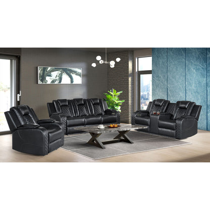 CARLY PEBBLE BLACK SOFA