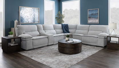 Braxton Light Grey 6pc. Sectional