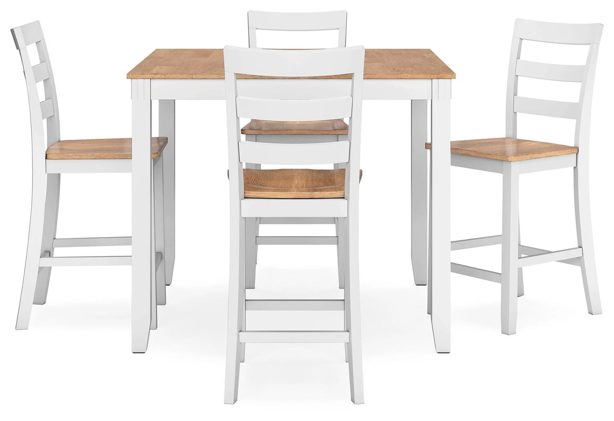 GAVIN 5PC COUNTER TABLE SET NW