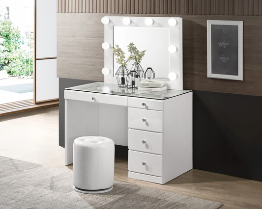 MORGAN WHITE VANITY SET