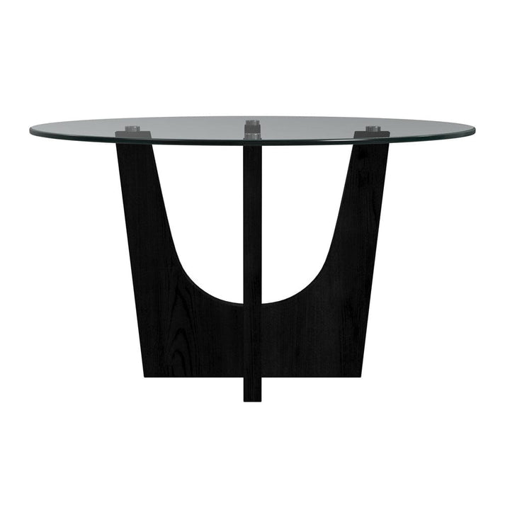 OLIVIA ROUND GLASS TABLE