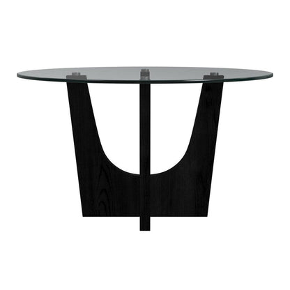 OLIVIA ROUND GLASS TABLE