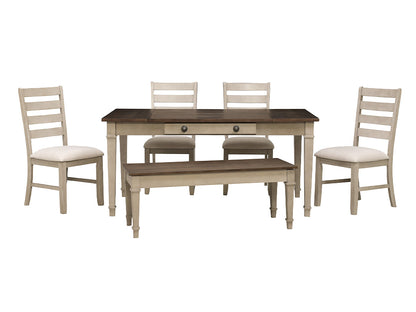 PHOEBE TWO TONE DINING TABLE